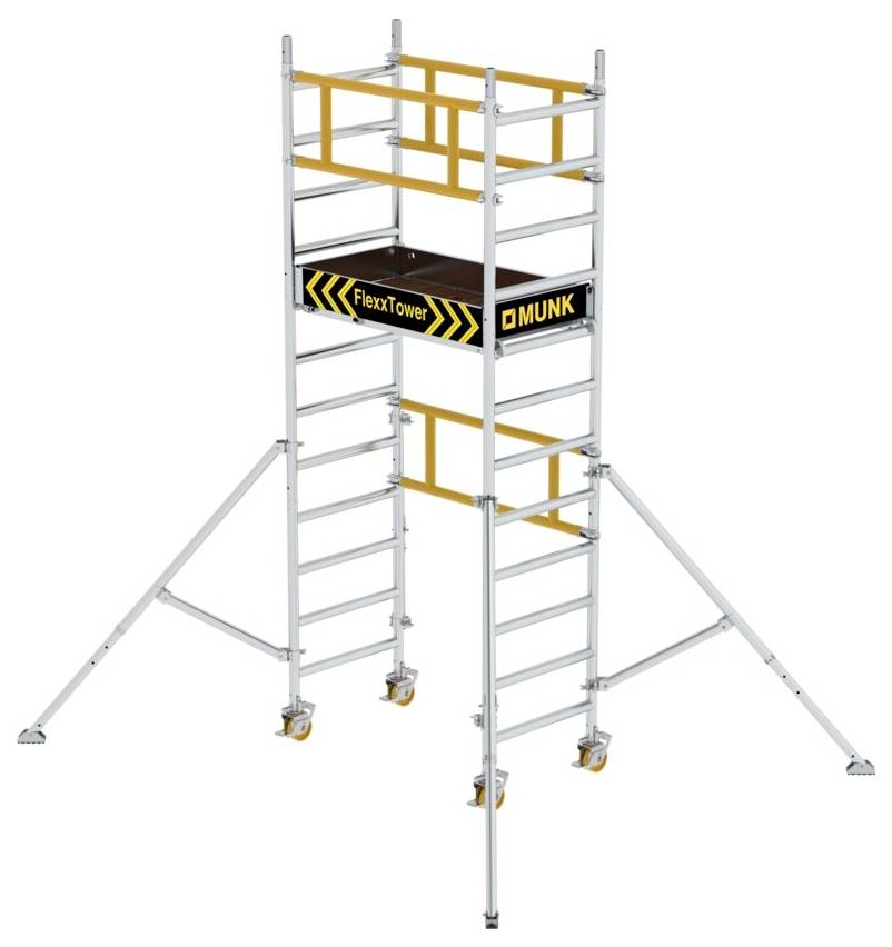 MUNK Günzburger Steigtechnik 125122 s hliníkovou vrstvou , hliník lešenia na kolieskach Max.prac. výška: 4.10 cm 80 kg