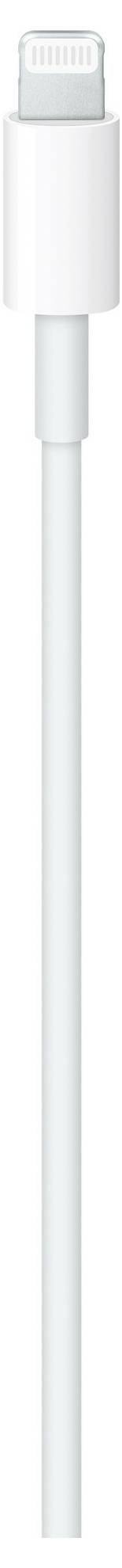Biely nabíjací kábel s USB konektorom.
