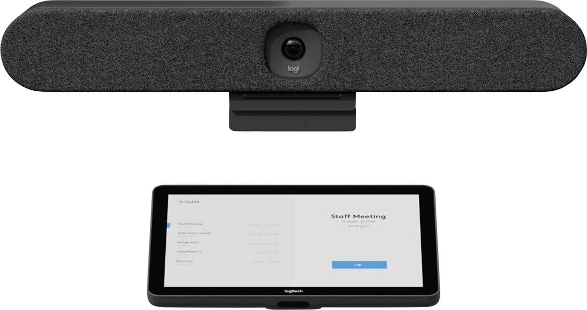Logitech Rally Bar Huddle Altoparlante per teleconferenza Audio-Line-in, Audio-Line-out, RJ45, USB 3.1, USB-C® (USB 3.1 Gen 1) Nero