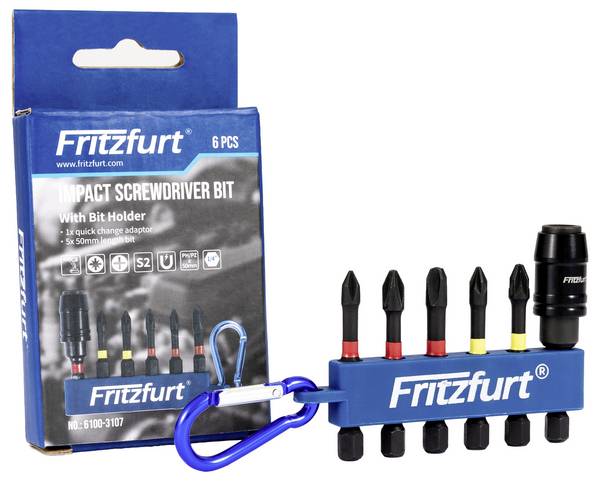 FRITZFURT 6100-3107 sada bitov, 6-dielna, PH, PZ, 1/4 "