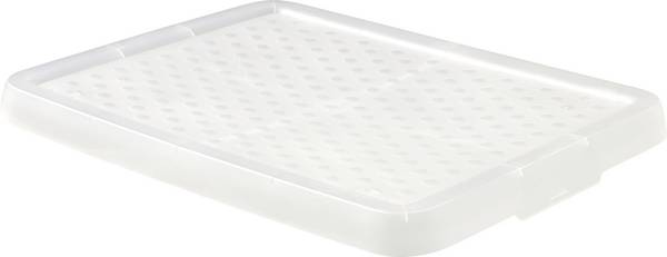 Curver 230649 otočný stohovací zásobník, ESSENTIALS Deckel für 20L und 26L Box,, priehľadná, 1 ks