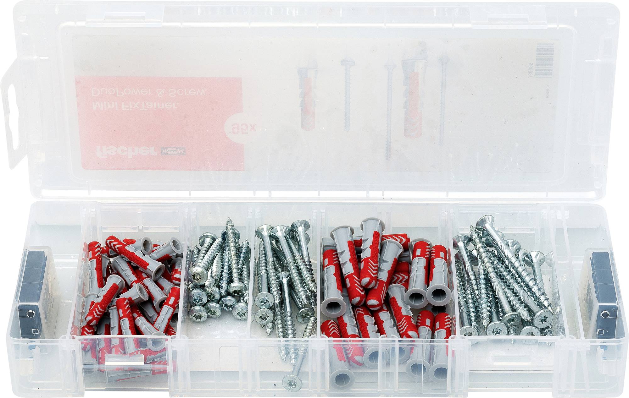 Fischer 560097 MiniFixTainer DuoPower Set di fissaggio 95 pz.