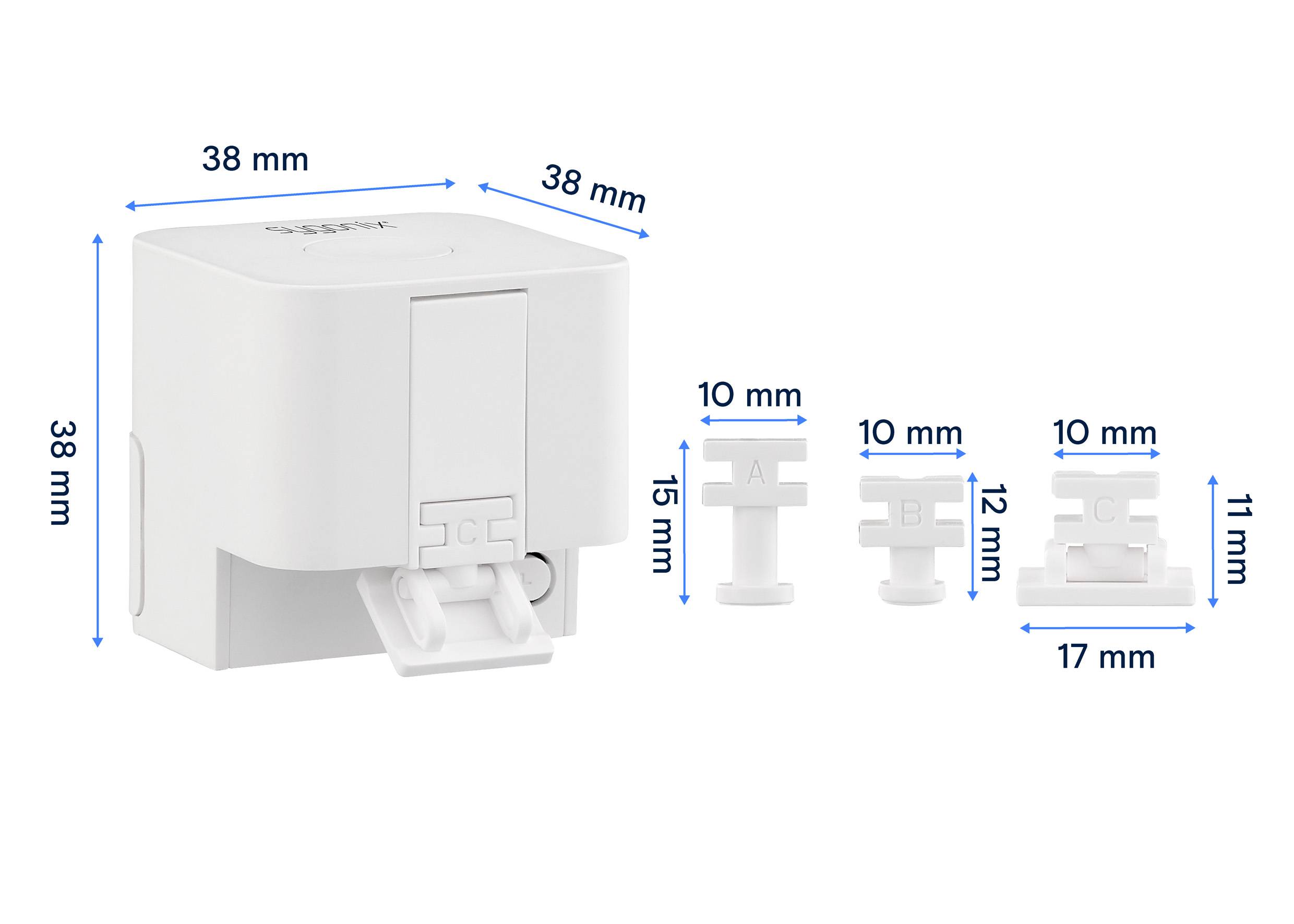 Sygonix SY-6811314 spínacie kontrolér biela Smart Pusher-10