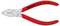 Červené kombinované kliešte značky Knipex s nápisom '03 03 110 MADE IN GERMANY', vhodné na uchopenie a strihanie.