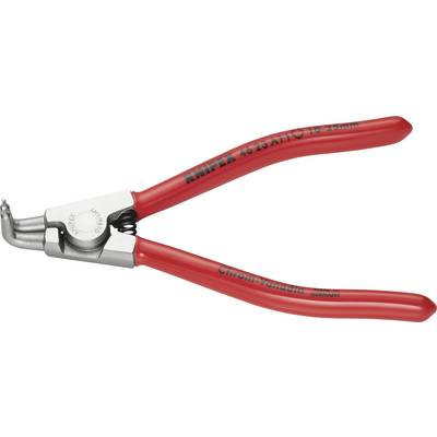 Červené kliešte Knipex na sťahovanie a strihanie káblov, s izolovanými rukoväťami a sťahovacím nástrojom na hrote.