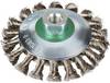 Rhodius RHODIUS EKBZ, 8 ks kužeľová kefa 115 x 15 x 20 x M14 mm, viazaná, TOPline, Made in Germany, na nerez, oceľ 353093 8 ks