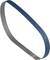Nekonečný brúsny pás v tvare slučky. Jedna strana modrá, druhá strana sivá. Používa sa pre brúsne stroje.