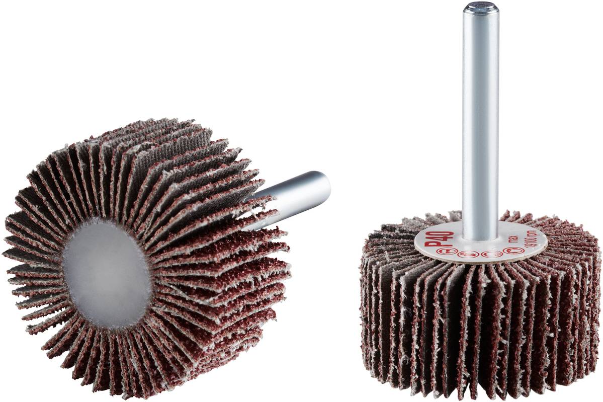 Rhodius 305643 Rhodius FS, 10 pz. Levigatrice a ventaglio 40 x 20 x 6,0 mm, grana 40, TOPline, per acciaio inox, acciaio, legno 10 pz.