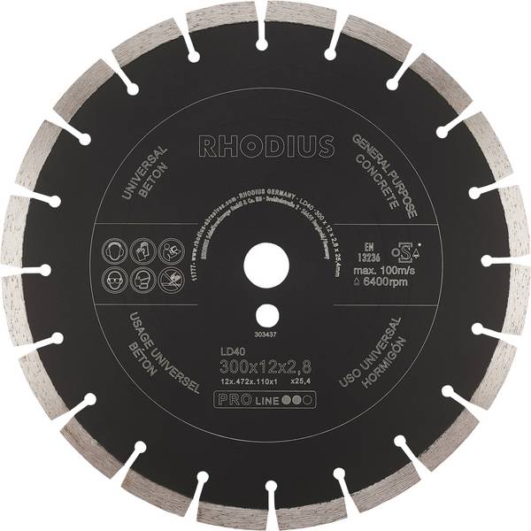 Rhodius LD40 303437 diamantový rezný kotúč  1 ks betón