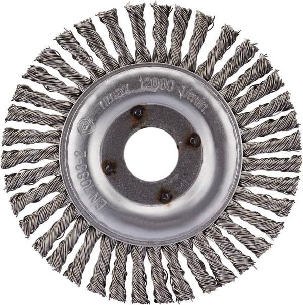 Rhodius RHODIUS SRBZ, 10 kusov okrúhla kefa 125 x 6 x 25 x 22,23 mm, viazaná, TOPline, Made in Germany, na oceľ  353084 10 ks