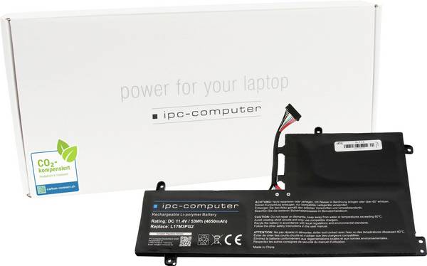 ipc-computer akumulátor do notebooku Akku L17M3PG2 (long cable) REPLACE 11.40 V 4650 mAh IPC-Computer