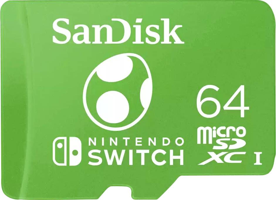 SanDisk Exterme Yoshi-Edition Scheda microSDXC Dettaglio 64 GB UHS-I