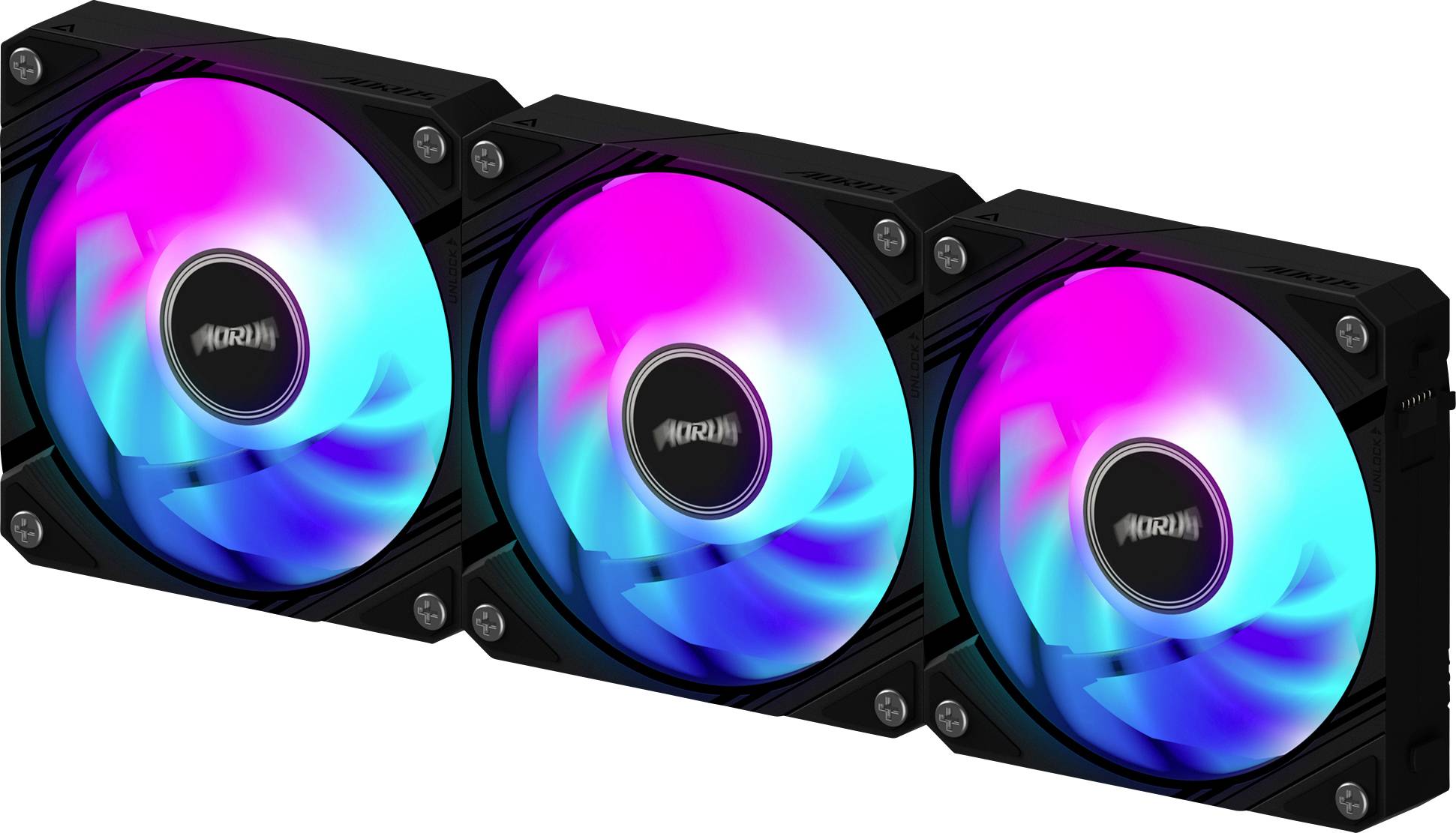 Gigabyte GP-ECFAN1203 PC vetrák s krytom čierna (š x v x h) 120 x 25 x 120 mm-0