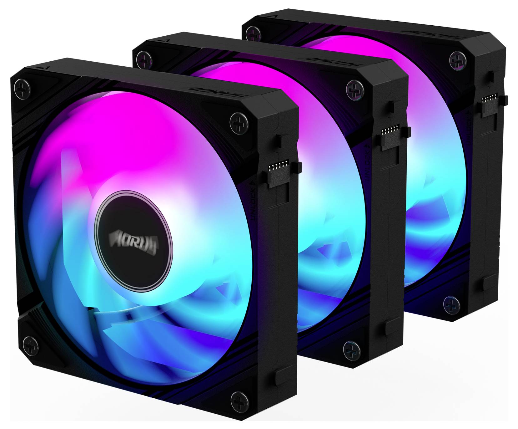 Gigabyte GP-ECFAN1203 PC vetrák s krytom čierna (š x v x h) 120 x 25 x 120 mm-3