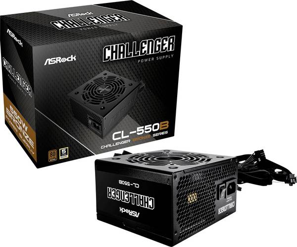 ASRock Challenger Series CL-550B sieťový zdroj pre PC 550 W ATX 80 PLUS® Bronze