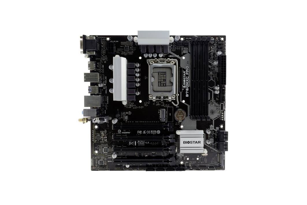 BioStar B760MXC PRO Základná doska Socket Intel® 1700 Tvarový faktor Micro-ATX Čipová sada základnej dosky Intel® B760-1