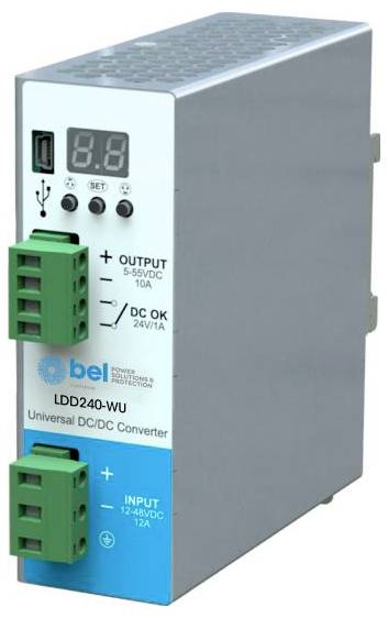 Belfuse LDD240-WU DIN-rail netvoeding DC/DC 240 W Inhoud 1 stuk(s) afbeelding
