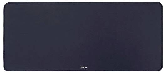 Čierna, obdĺžniková podložka pod myš od značky Hama, minimalisticky navrhnutá, poskytuje hladký povrch pre presné pohyby myši.