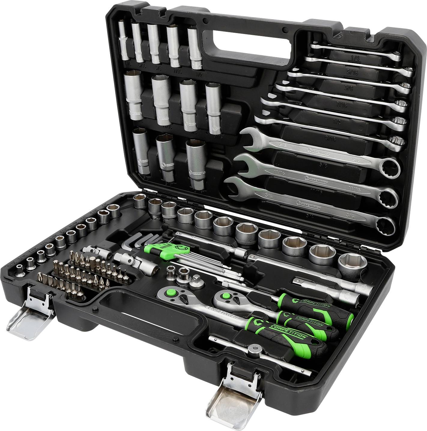KS Tools 512.0092 COMPETITION 1/4 + 3/8 Steckschlüssel -Satz Topnøgleindsats 512.0092