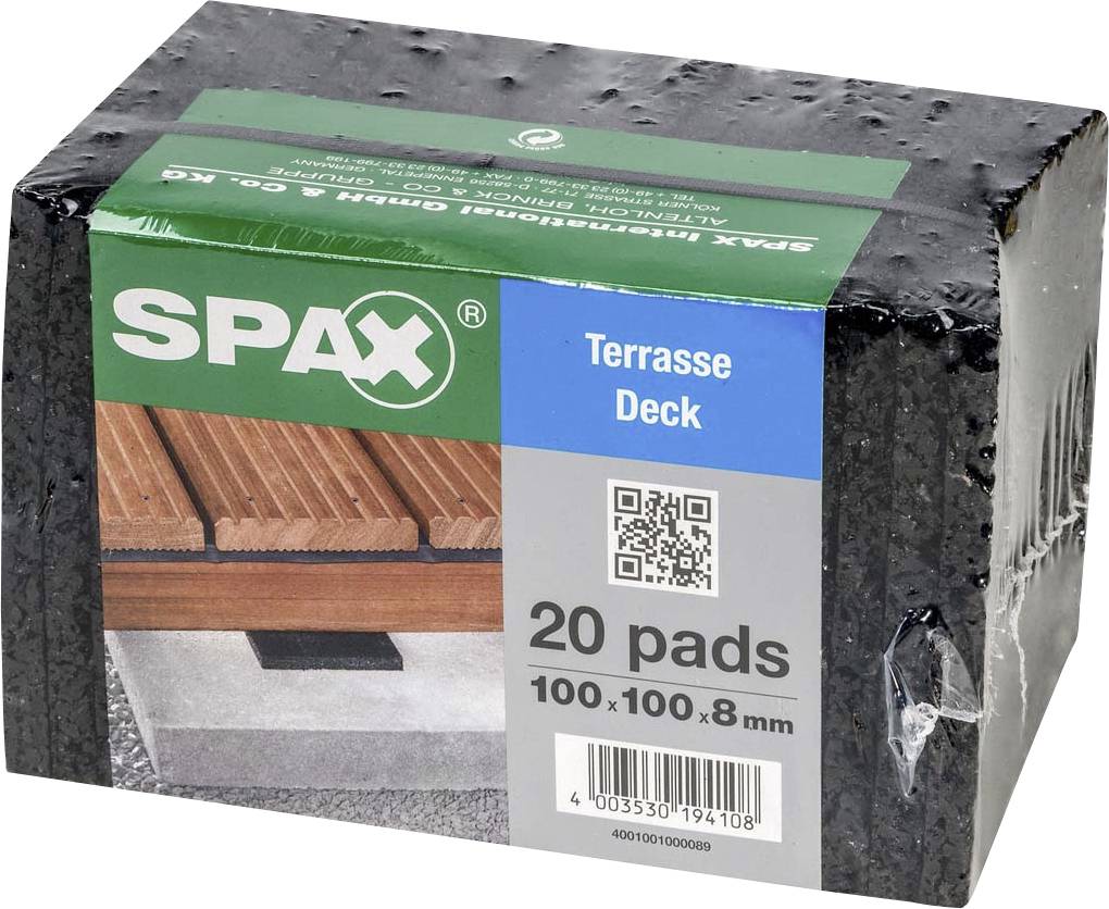 SPAX Afstandsholder 100 mm 4001001000089 20 stk (L x B x H) 100 x 100 x 8 mm