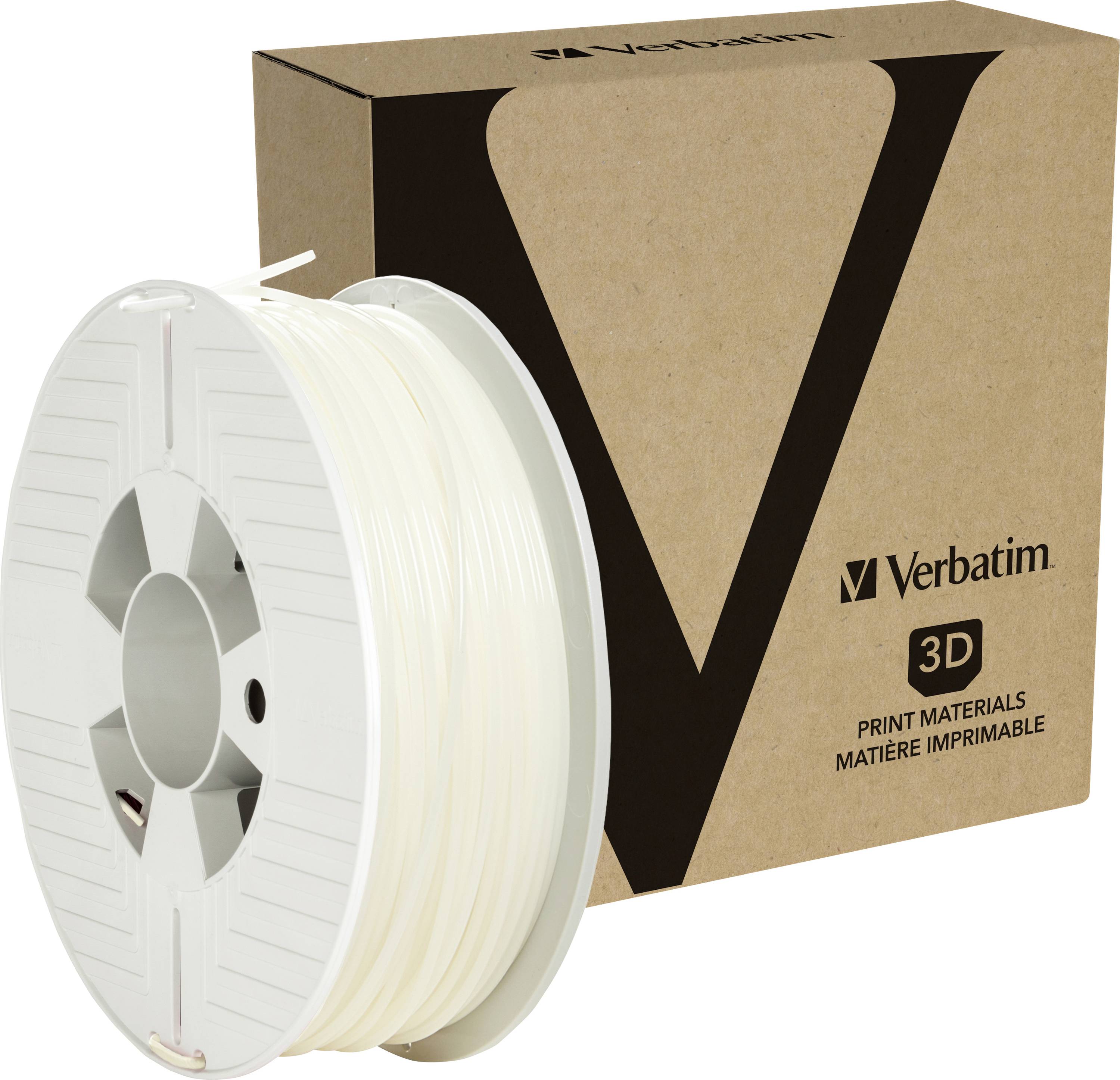 Verbatim 55035 55035 Filament ABS-plast høj grad af stivhed 2.85 mm 1 kg Natur 1 stk