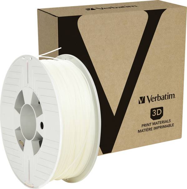 Verbatim 55952 55952 vlákno pre 3D tlačiarne polypropylén Vysoká tuhosť, Vysoká pevnosť v ťahu 1.75 mm 500 g prírodná  1 ks