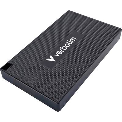 Externý pevný disk Verbatim v čiernom štruktúrovanom obale. Ideálny pre doplnkové úložisko a zálohovanie dát.