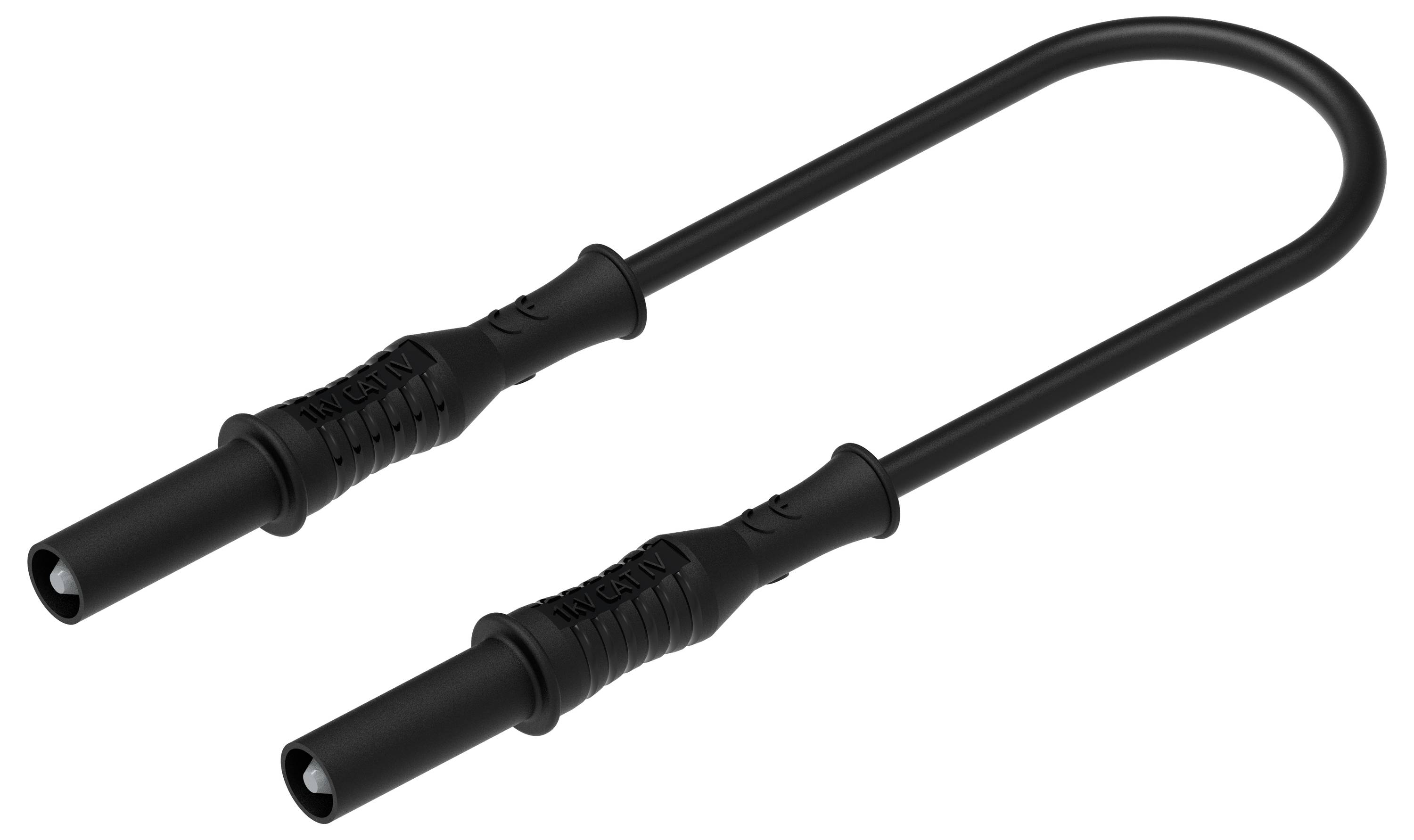 Electro PJP 2317-IECIV-CD1-100N merací kábel [zásuvkový konekotr 4 mm - ] 1 m čierna 1 ks-2