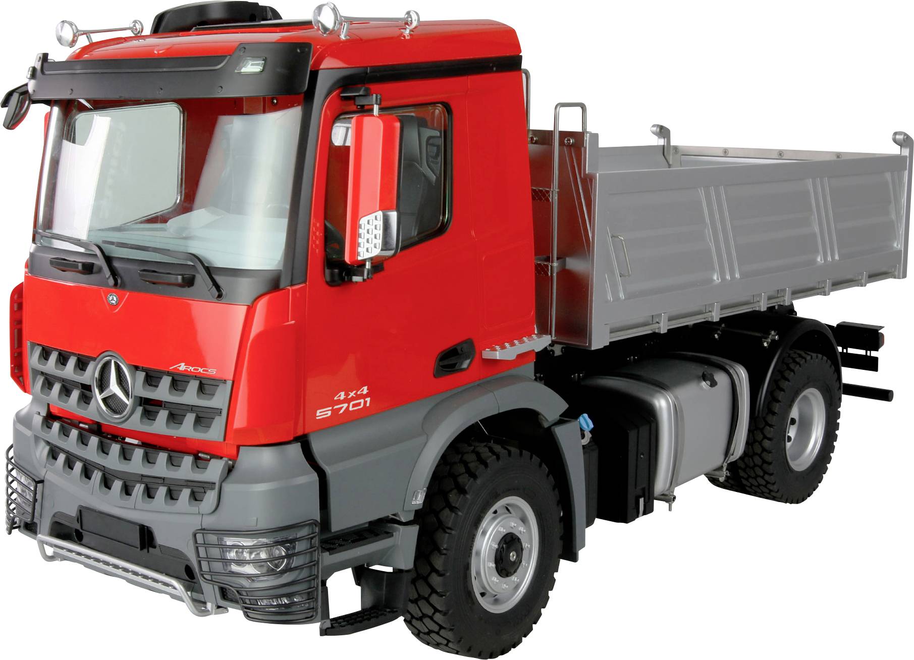 Amewi 22691 Mercedes-Benz Arocs Muldenkipper 4x4 rot 1:14 Elettrica Camion modello RtR