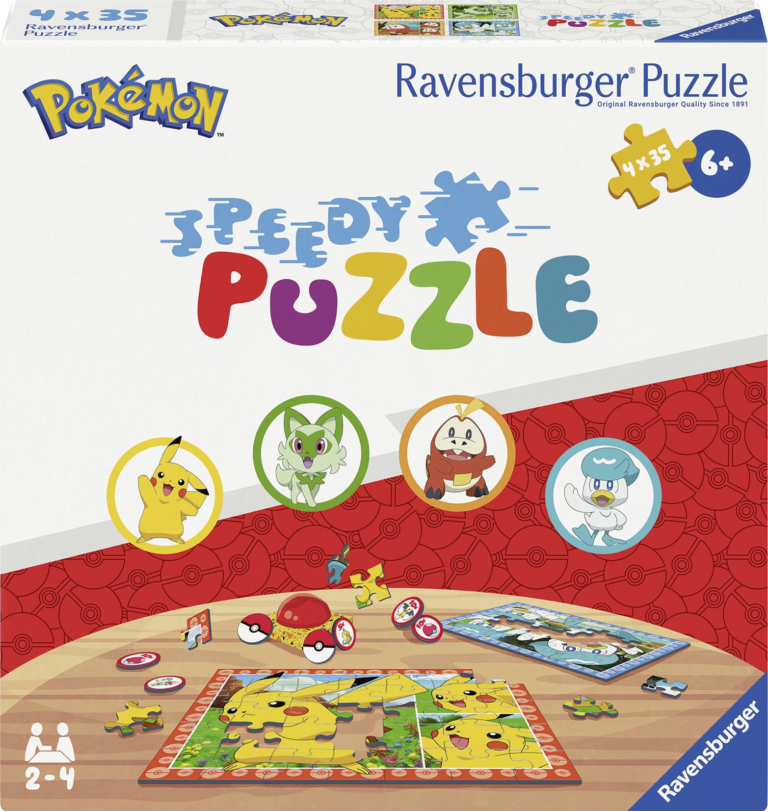 Detské puzzle 4x35 dielikov - Pokémon - Speedy 12004179 1 ks-0