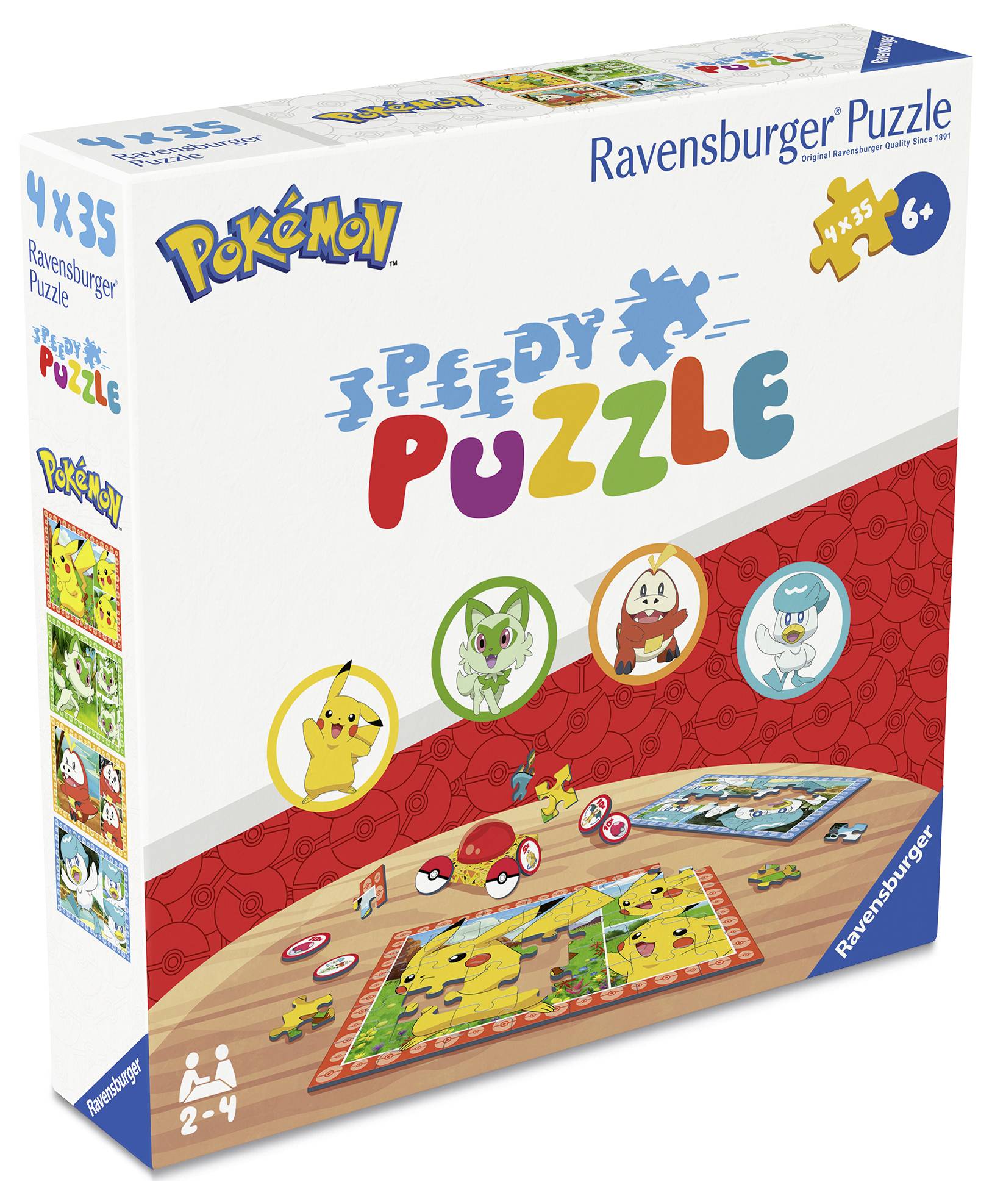 Detské puzzle 4x35 dielikov - Pokémon - Speedy 12004179 1 ks-1