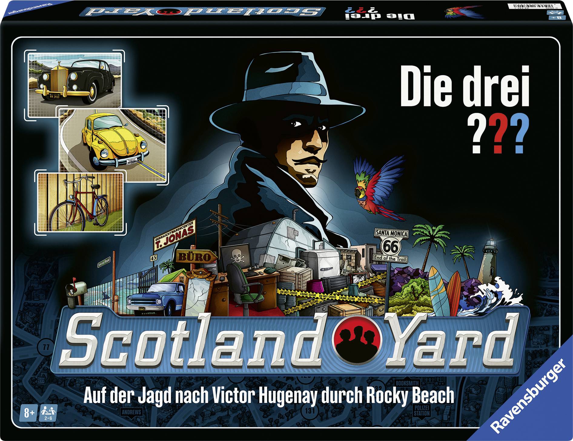 Ravensburger Traja vyšetrovatelia Scotland Yard Die drei ??? Scotland Yard 24741-0
