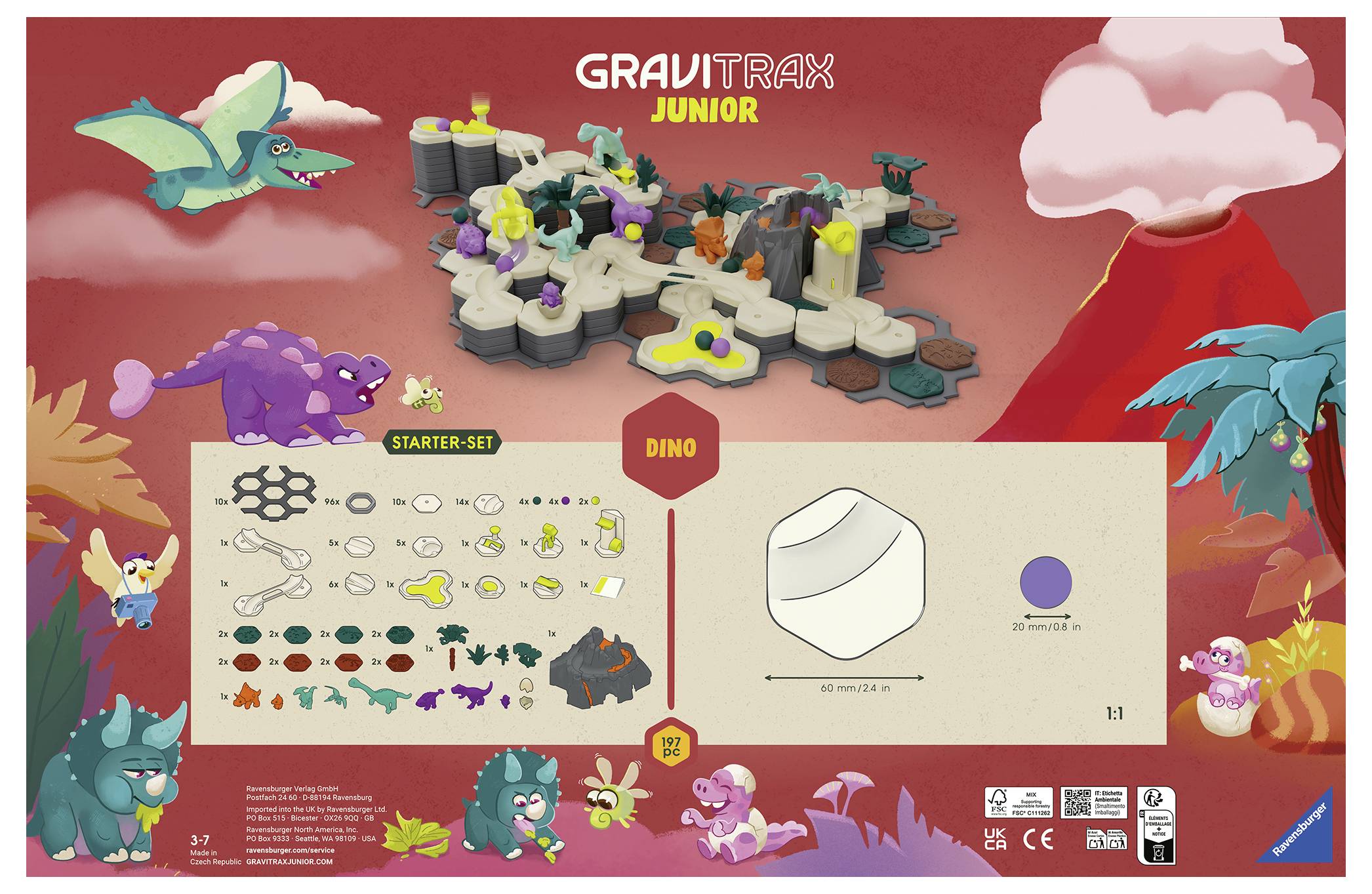Ravensburger GraviTrax Junior - Štartovacia sada XXL Dino GraviTrax Junior - Starter-Set XXL Dino 24845-2