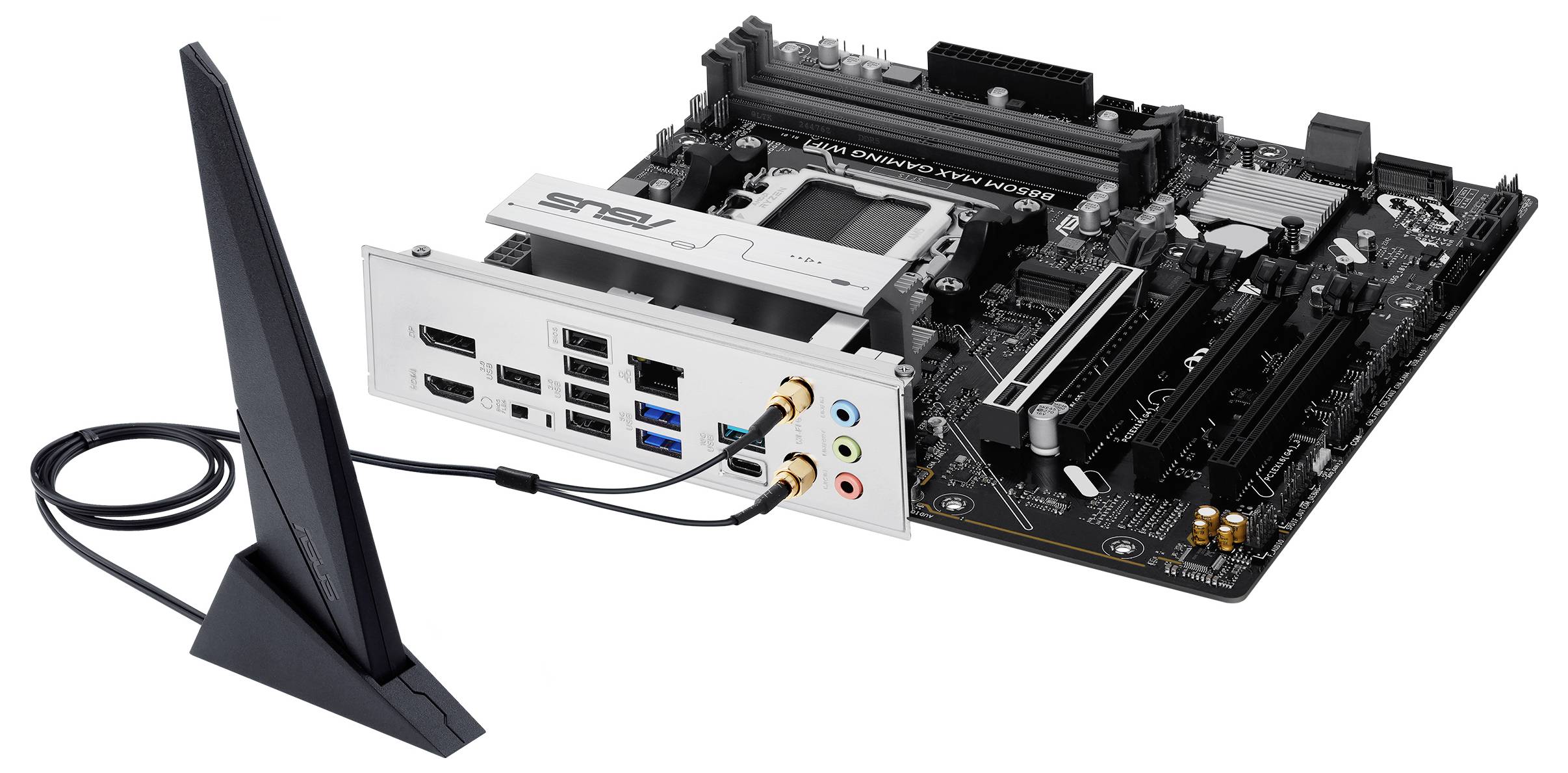Asus B850M MAX Základná doska Socket AMD AM5 Tvarový faktor Micro-ATX Čipová sada základnej dosky AMD® B850-5