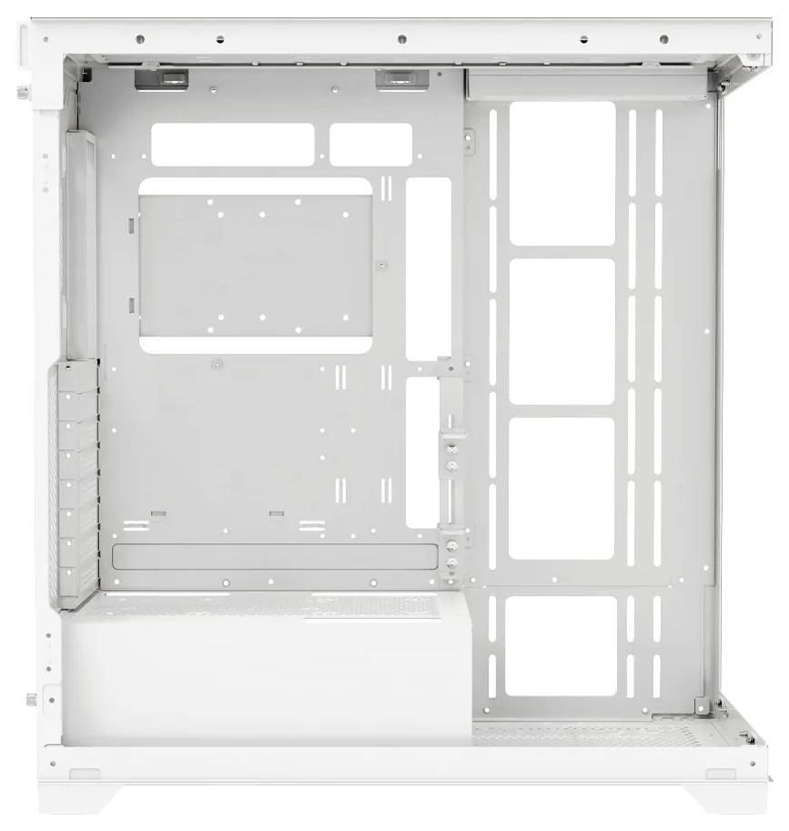 Xilence Gleam midi tower PC skrinka biela bočné okno-6