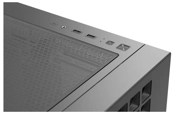 AeroCool D302A-G-BK mini tower PC skrinka čierna, biela-5