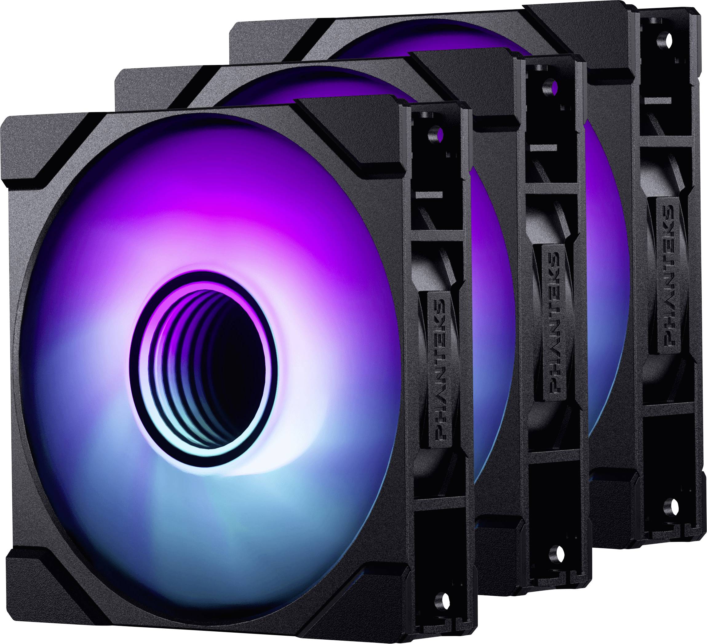 Phanteks PH-F120M25_G2_DBK01_3P PC vetrák s krytom viacfarebná (š x v x h) 120 x 25 x 120 mm-0