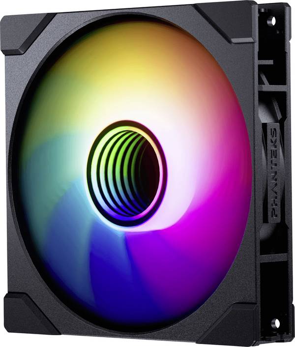 Phanteks PH-F140M25R_G2_DBK01 PC vetrák s krytom viacfarebná (š x v) 140 mm x 140 mm vrátane LED osvetlenia