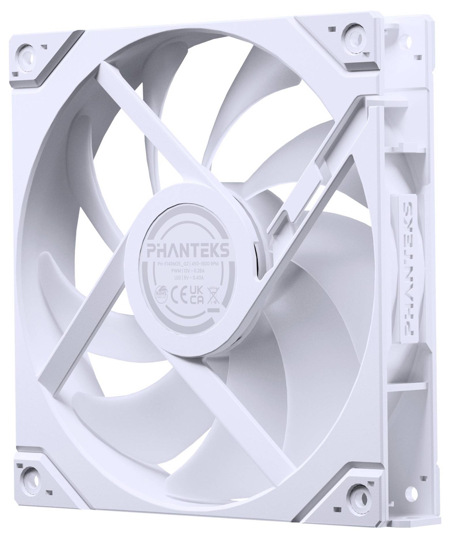 Phanteks PH-F140M25R_G2_DWT01_3P PC vetrák s krytom viacfarebná (š x v) 140 mm x 140 mm vrátane LED osvetlenia-3