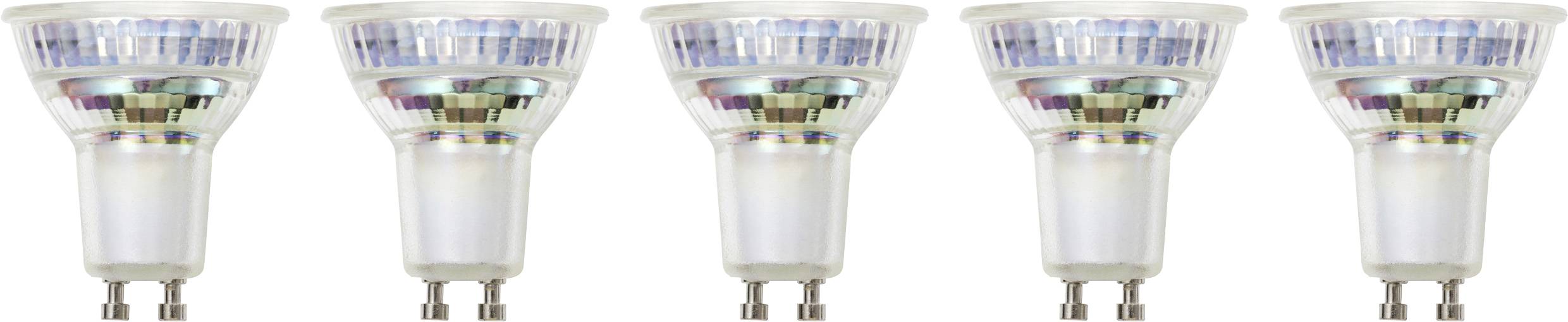 Sygonix SY-6829294 LED En.trieda 2021 A (A - G) GU10 Kulové svítidlo (miniatúrne) 2 W = 50 W teplá biela (Ø x v) 50 mm x-0
