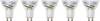 Sygonix SY-6829294 LED En.trieda 2021 A (A - G) GU10 Kulové svítidlo (miniatúrne) 2 W = 50 W teplá biela (Ø x v) 50 mm x 54 mm 5 ks