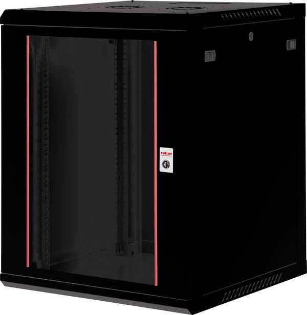 <br> Roline<br> <br> 19" nástenná rozvodná skriňa<br> (š x v x h) 600 x 779 x 600 mm<br> 15 U<br> čierna<br>