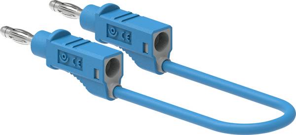 Electro PJP 2112-CD1-50BL merací kábel [zásuvkový konekotr 4 mm  - ] 50 cm modrá 1 ks