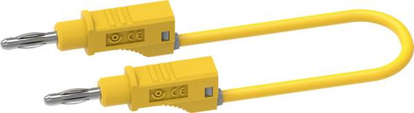 Electro PJP 2112-CD1-100J merací kábel [banánikova zástrčka 4 mm - ] 100 cm žltá 1 ks