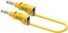 Electro PJP 2214/600V-CD1-25J merací kábel [zásuvkový konekotr 4 mm - ] 25 cm žltá 1 ks
