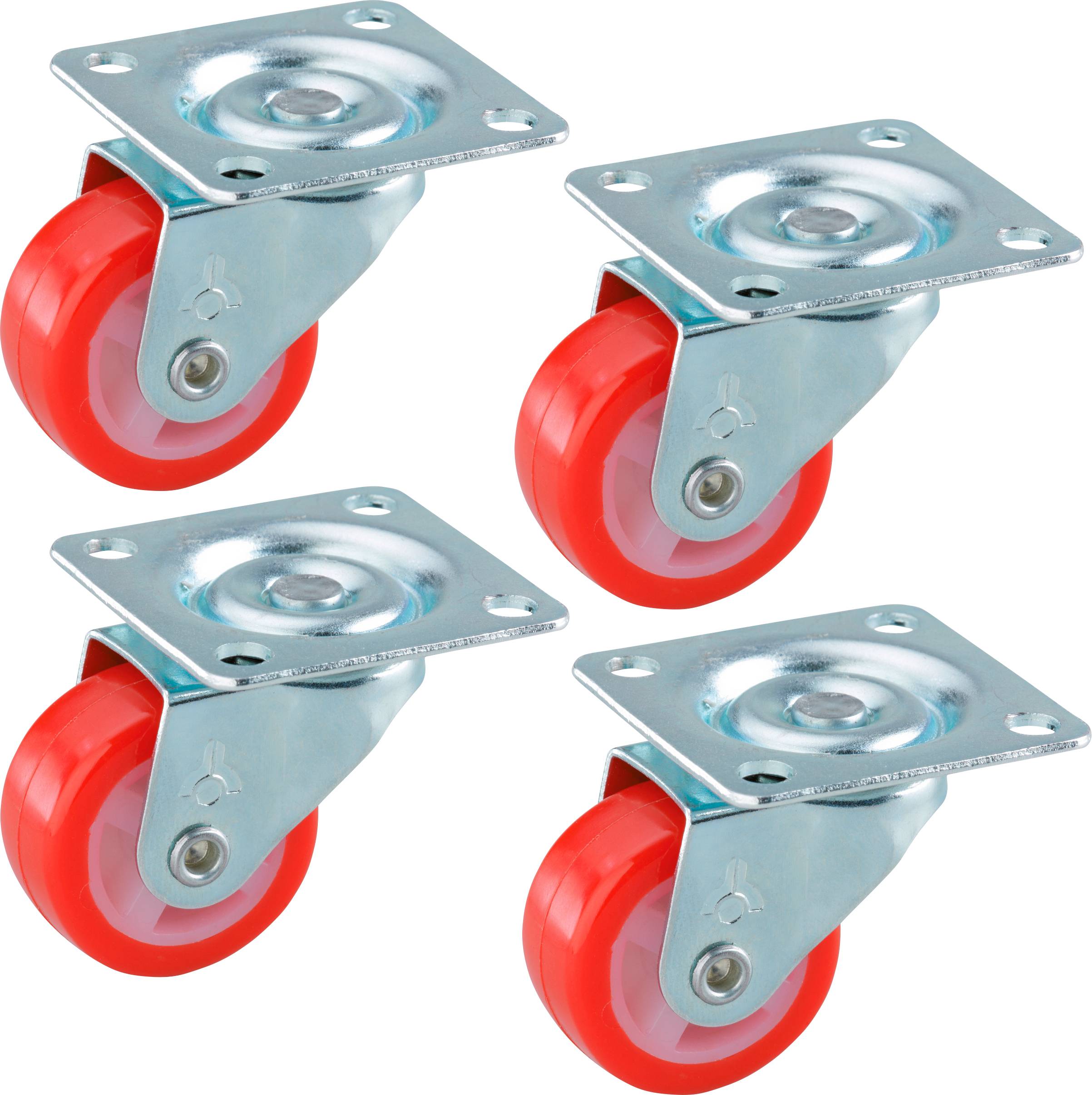 Dörner + Helmer Zwenkwiel Wieldiameter, 30 Mm Draagvermogen (max.), 20 Kg 4 Stuk(s)