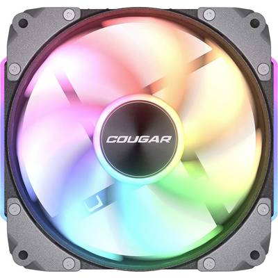 Cougar CF-APR12HB-RGB PC vetrák s krytom viacfarebná (š x v x h) 120 x 120 x 28 mm-0