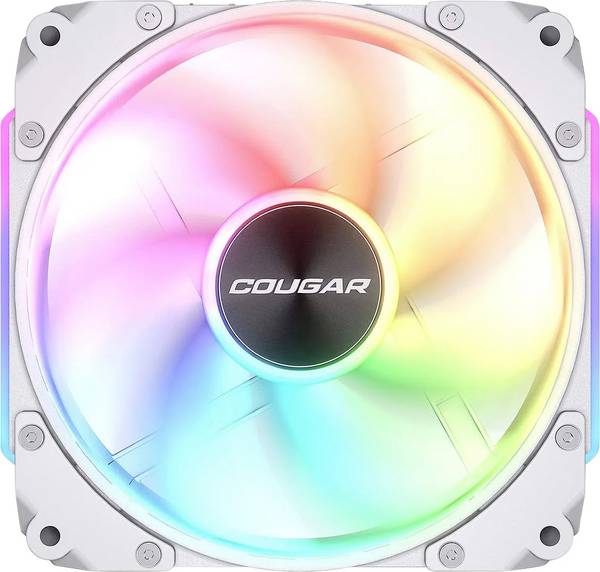 Cougar CF-APR12HW-RGB PC vetrák s krytom biela (š x v x h) 120 x 120 x 28 mm