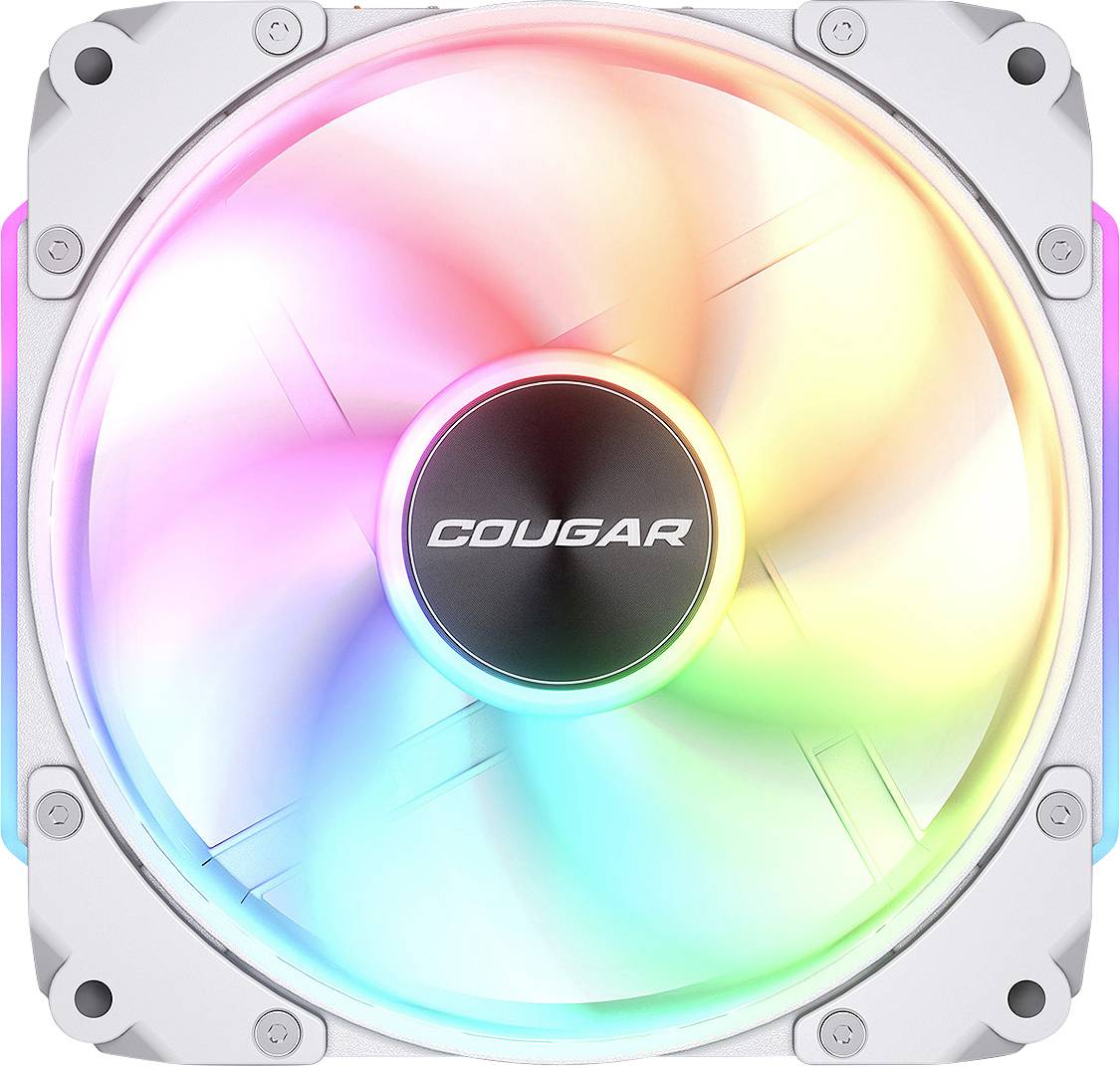 Cougar CF-APR12HW3-RGB PC vetrák s krytom biela (š x v x h) 120 x 120 x 28 mm-0