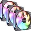 Cougar CF-ARB12HB3-RGB PC vetrák s krytom čierna (š x v x h) 120 x 120 x 28 mm